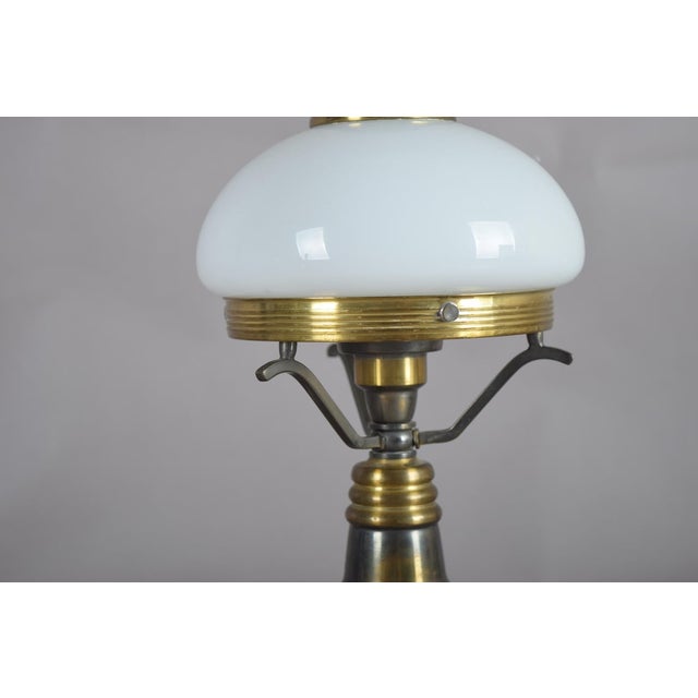 Metal Vintage Steampunk Style Table Lamp, 1950s For Sale - Image 7 of 11