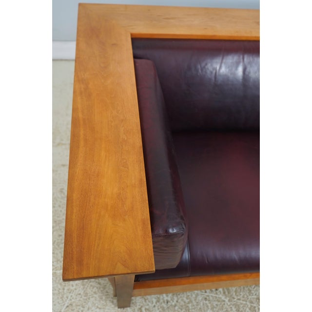 1990s Stickley Cherry Arts & Crafts Prairie Sofa For Sale - Image 5 of 18