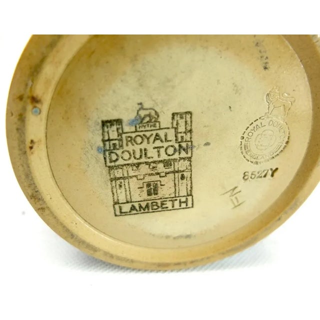 Antique English Vase from Royal Doulton For Sale - Image 4 of 6