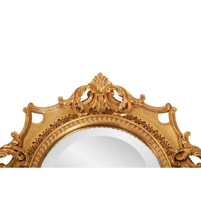 Kenneth Ludwig Chicago French D' Amboise Collection of Gold Petite Mirrors- Round For Sale - Image 4 of 9