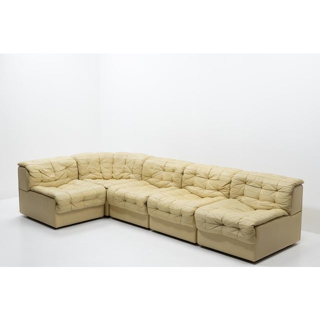 Mid-Century Modern Vintage DS-11 Modular Sofa from de Sede, 1970s, Set of 5 For Sale - Image 3 of 16