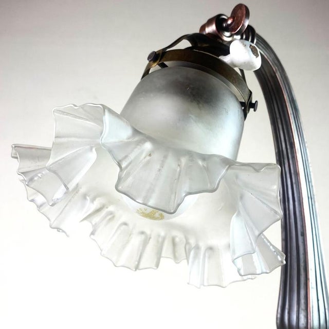 Copper Patinated Table Lamp, 1900s For Sale - Image 6 of 7