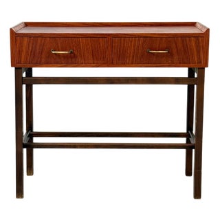 Mahogany Hall Table with Drawers, Sweden For Sale