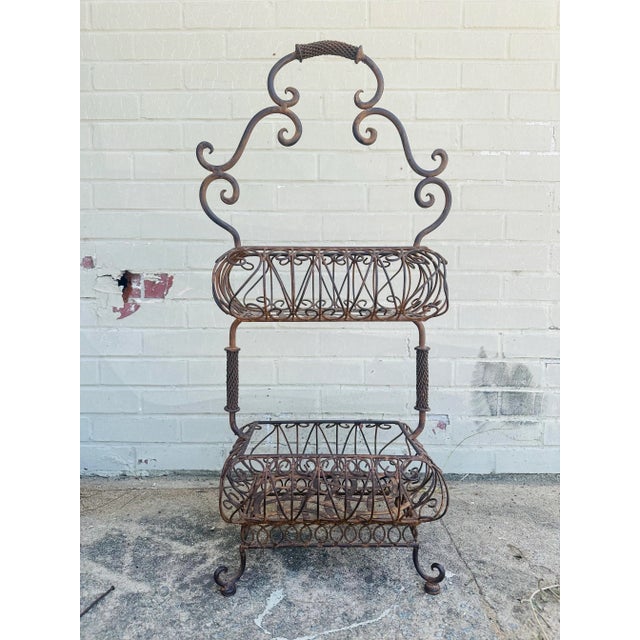This beautiful piece is a two tiered plant stand! What a great display for your plants! But would also be such a pretty...