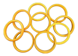 1930s Butterscotch Bakelite Bangles, Set of 9