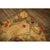 1880s Beige Floral Classic Folk Art Antique American Hooked Knotted Wool Rug For Sale - Image 4 of 9