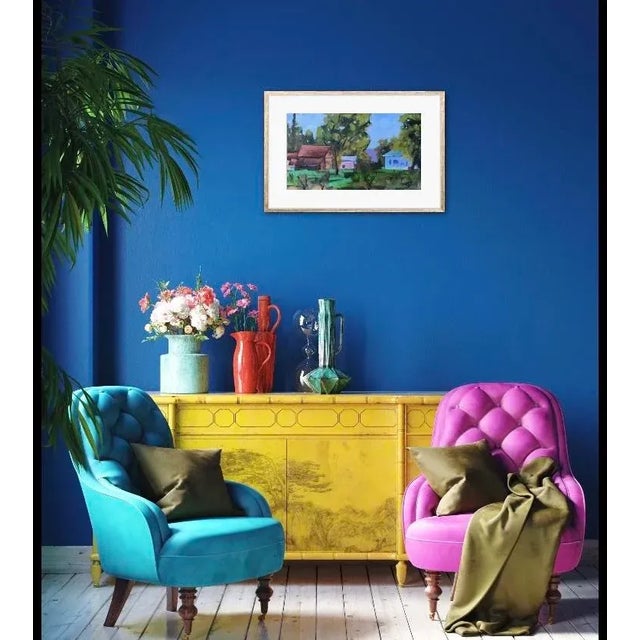 2010s Contemporary Impressionist Oil Painting Landscape For Sale - Image 5 of 6