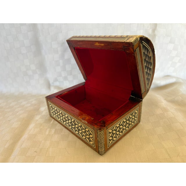 1950s Inlaid Domed Box For Sale - Image 11 of 13
