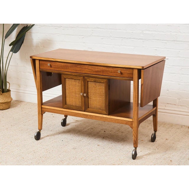 Vintage Refinished Mid Century Bar Cart For Sale - Image 12 of 12