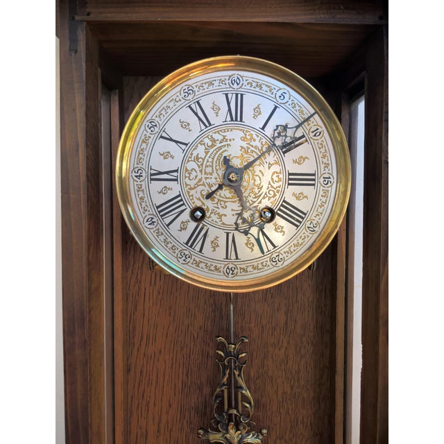 1902 Lenzkirch Black Forest Clock in Carved Case Mechanical Regulator