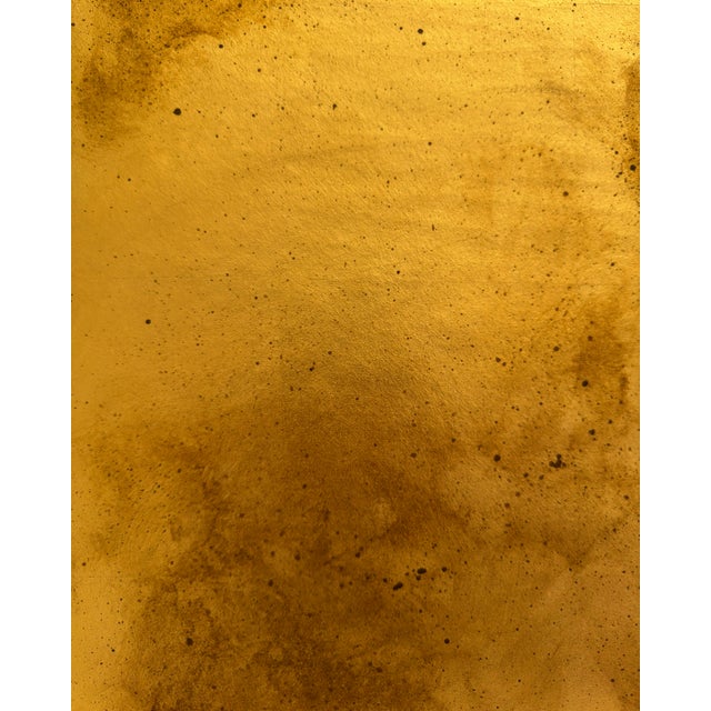 Gold Oxide Wallpaper Sample – Handcrafted Luxury Metallic Surface for High-End Interiors & Statement Walls For Sale - Image 11 of 12