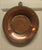 Heavy antique hand made copper plates. These are very heavy quality copper, they have thick bases and one has a hanging...