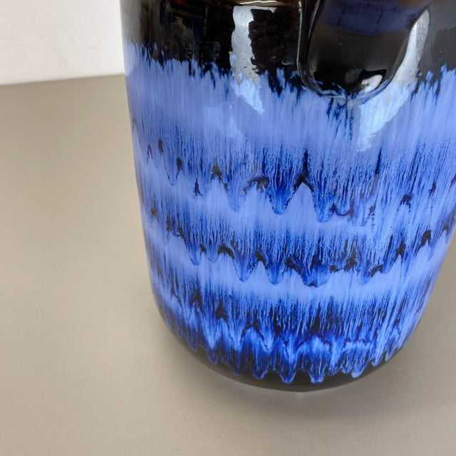 Large Pottery Fat Lava Multi-Color Floor Vase 408-40 from Scheurich, 1970s For Sale - Image 12 of 18