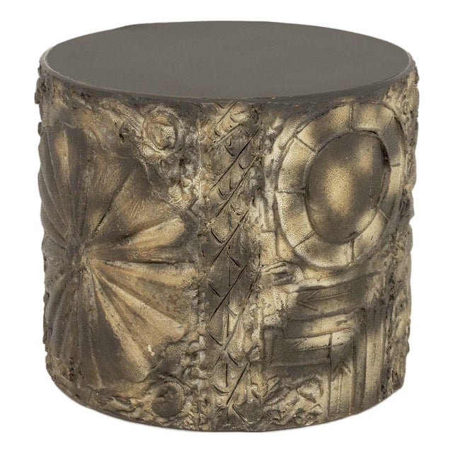 Adrian Pearsall "Goop" Brutalist Circular Side Table For Sale