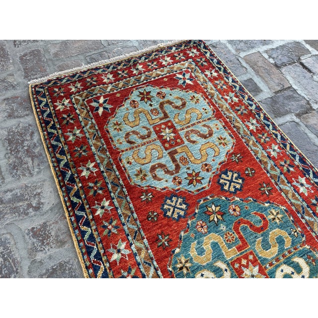 Tribal Hand Knotted Tribal Persian Runner Rug For Sale - Image 3 of 5