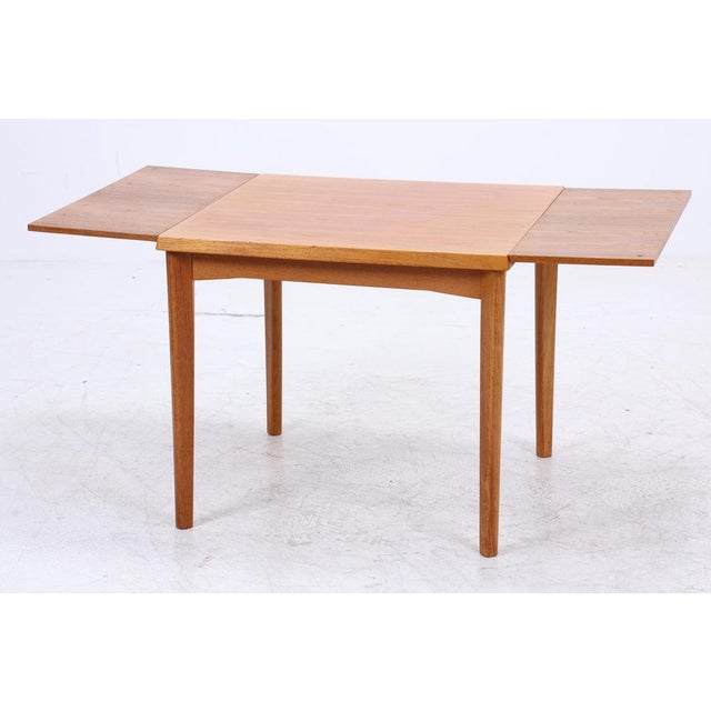 1960s Vintage Extendable Teak Dining Table by Burchardt-Nielsen, 1960s For Sale - Image 5 of 12