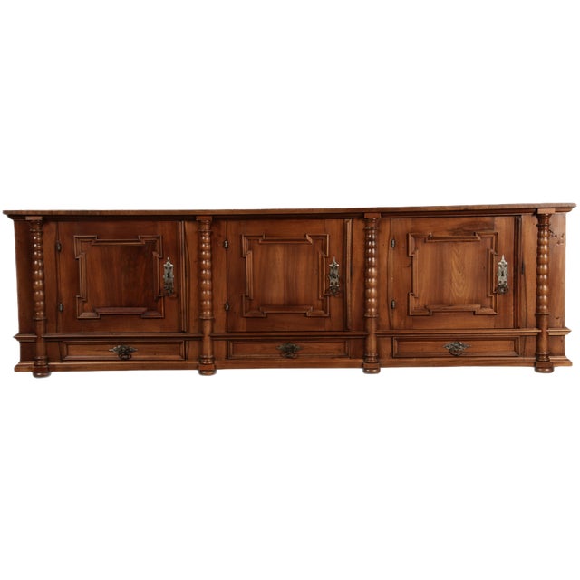 Antique Renaissance Early Baroque Half Cabinet, 1700s For Sale
