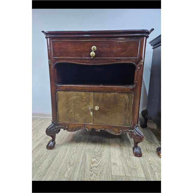 Nightstands with Marble Interiors by Elisabeth Zu Stolberg, Gut Hasselburg, 1930s, Set of 2 For Sale - Image 14 of 17