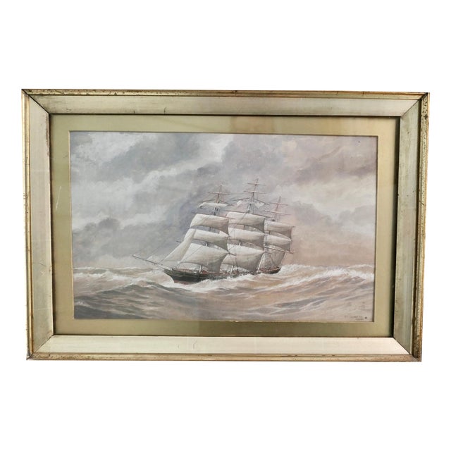 G. S. Campbell, The Cutty Sark, 1956, Watercolour, Framed For Sale
