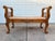 Rustic Farmhouse Carved Maple Bench With Woven Rush Seat For Sale - Image 11 of 12