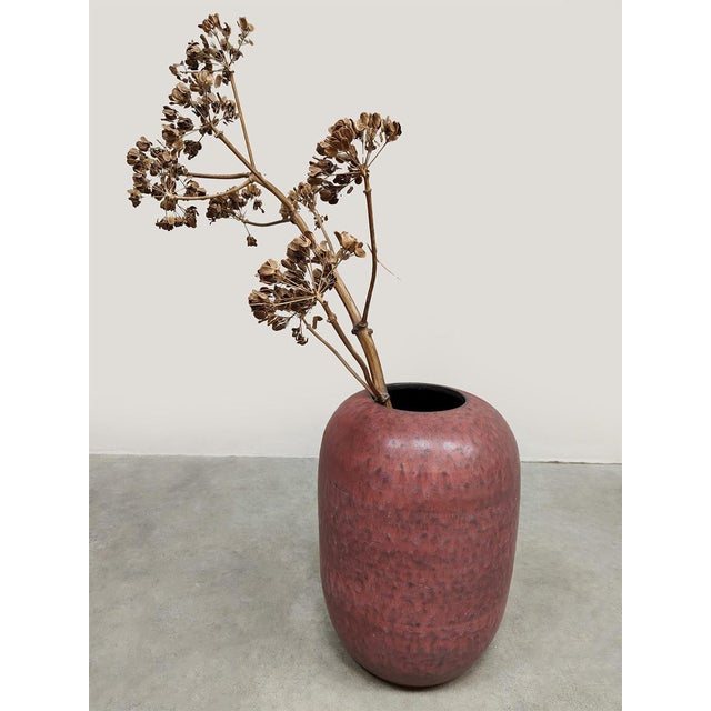 This amazing vintage West Germany ceramic vase by Rio Ceramano is beautiful. A true eye-catcher in any interior. Period:...