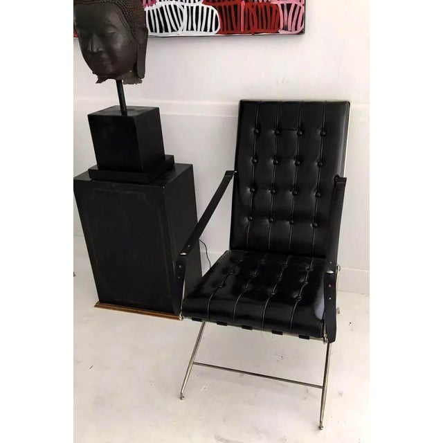 Metal Rare Pair of Napoleonic Campaign Chairs John Vesey For Sale - Image 7 of 10