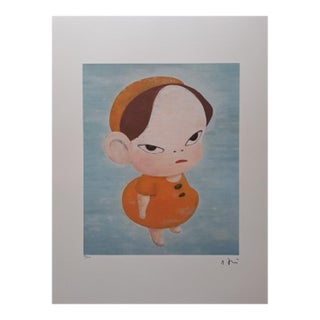 After Nara Yoshitomo, Yellow in Blue, 1990s, Limited Edition Lithograph For Sale