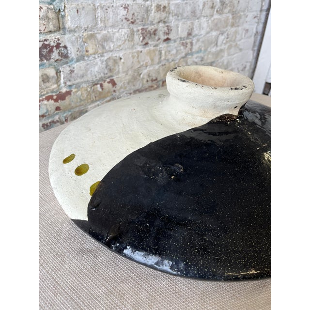 XL Half Black Natural Couscous Platter For Sale In New York - Image 6 of 8