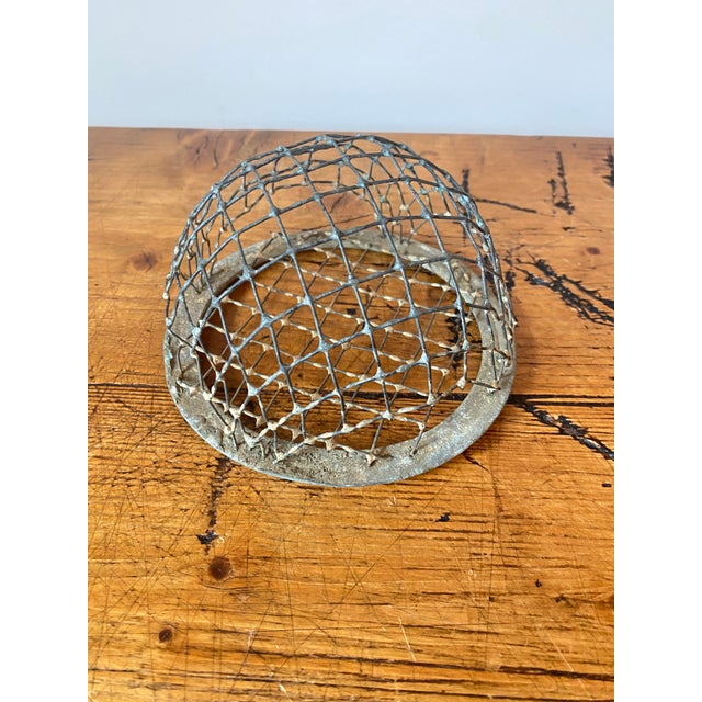 Vintage Lead Cage Style Flower Frogs, Set of 2 For Sale - Image 4 of 9