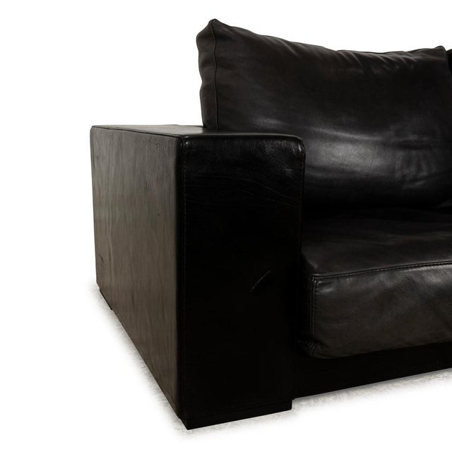 Budapest Leather Three-Seater Sofa from Baxter For Sale - Image 4 of 14