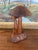 Vintage Mid-Century Hand-Carved Monkey Pod Wood Mushroom Sculpture by Leilani, Made in Philippines. For Sale In Seattle - Image 6 of 10