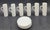Offered is a set of 6 Lagardo Tackett white porcelain espresso or demitasse cups made by Schmid in Japan, circa. the...