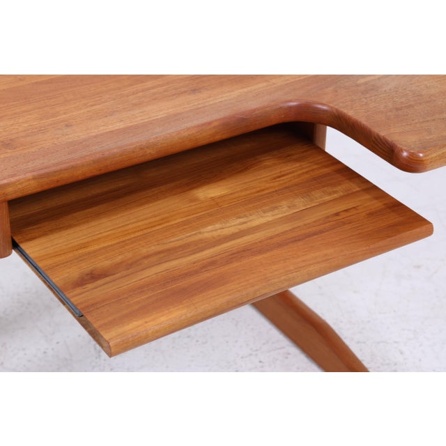 Wood Vintage Desk in Teak, 1960s For Sale - Image 7 of 11