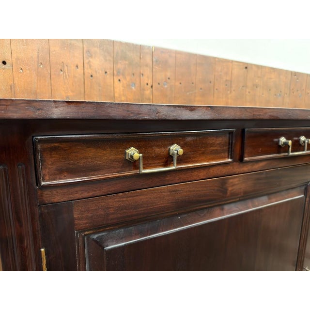 English Office Sideboard in Teak For Sale - Image 9 of 16