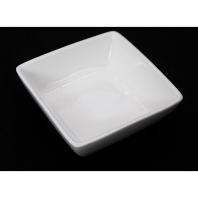 Fortessa Fortaluxe Superwhite ceramic square shaped serving dish. These dishes were reclaimed from The Waldorf Astoria....