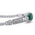 14ct White Gold Emerald & Diamond "Art-Deco" Bracelet 8.19ct For Sale - Image 6 of 7