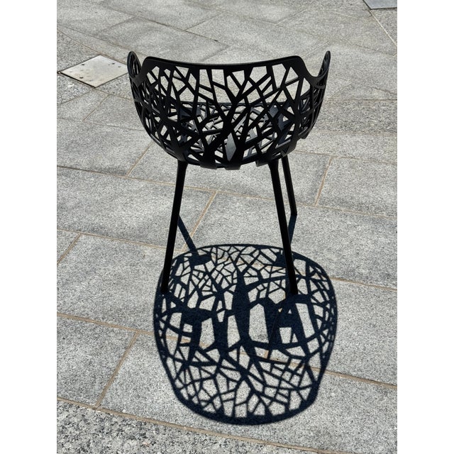 Janus Et Cie Forest Black Aluminum Outdoor Dining Armchairs – 22 Available For Sale - Image 11 of 18