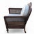 Late 20th Century French Provincial Cane Armchair With Striped Upholstery For Sale - Image 13 of 14