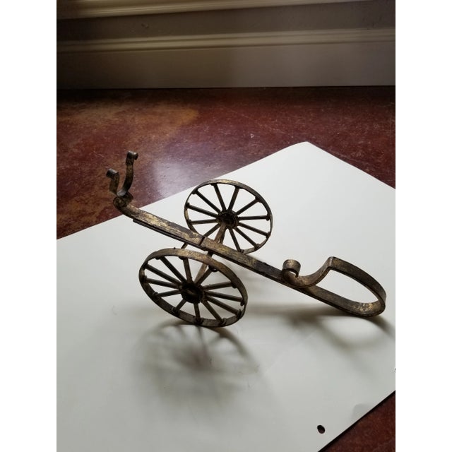 1960s Gilt Metal Wine Bottle Holder For Sale In San Antonio - Image 6 of 6