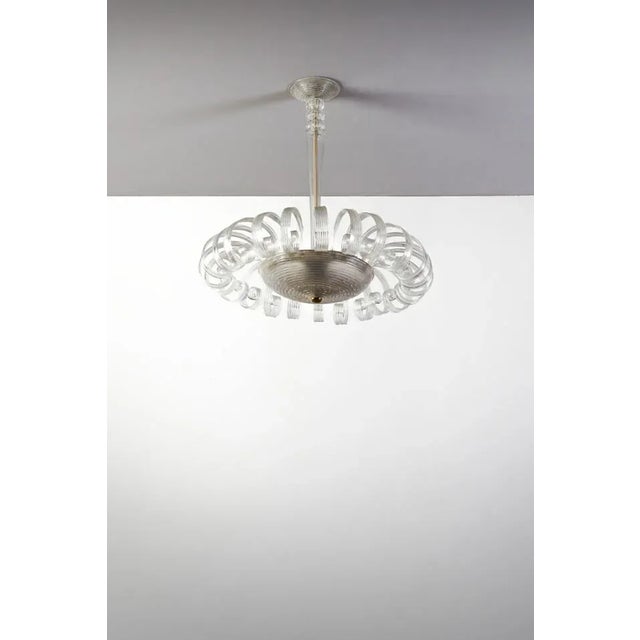 Murano Glass Pendant Lamp from Barovier & Toso, 1950s For Sale - Image 3 of 7