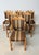 1960's Set of Six Danish Oak Dining Chairs in Henning Kjaernulf Brutalist Style The set of 6 chairs in Henning Kjærnulf's...