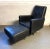 Vintage Mid Century Italian Leather Chair With Ottoman For Sale - Image 9 of 10