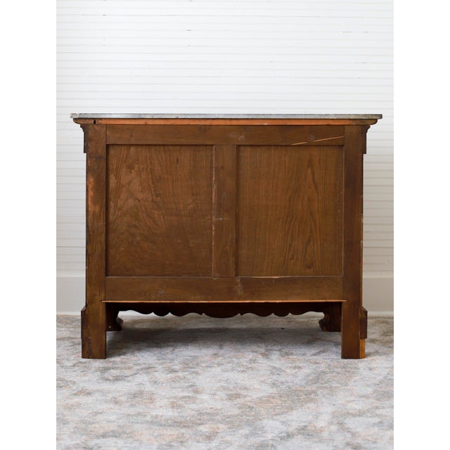 Brown 19th C Louis Philippe Burlwood Commode For Sale - Image 8 of 14