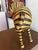 Vintage Hand-Woven Wicker Zebra Sculpture With Glass Eyes For Sale - Image 4 of 6