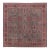 Antique Ghiordes Square Rug With Floral Lattice in Multicolour - Rug & Kilim For Sale