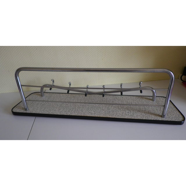 Vintage Wall-Mounted Coat Rack with Six Hooks, 1960s For Sale - Image 3 of 11