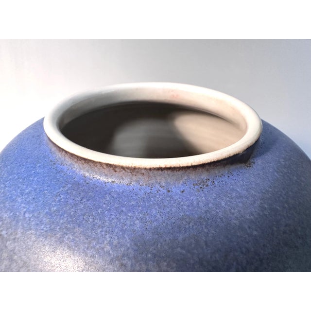 Bauhaus Studio Ceramic Art Vase by Johannes Leßmann for Keramische Workshop Margaretenhöhe Workshop, Essen, Germany, 1920s For Sale - Image 4 of 12