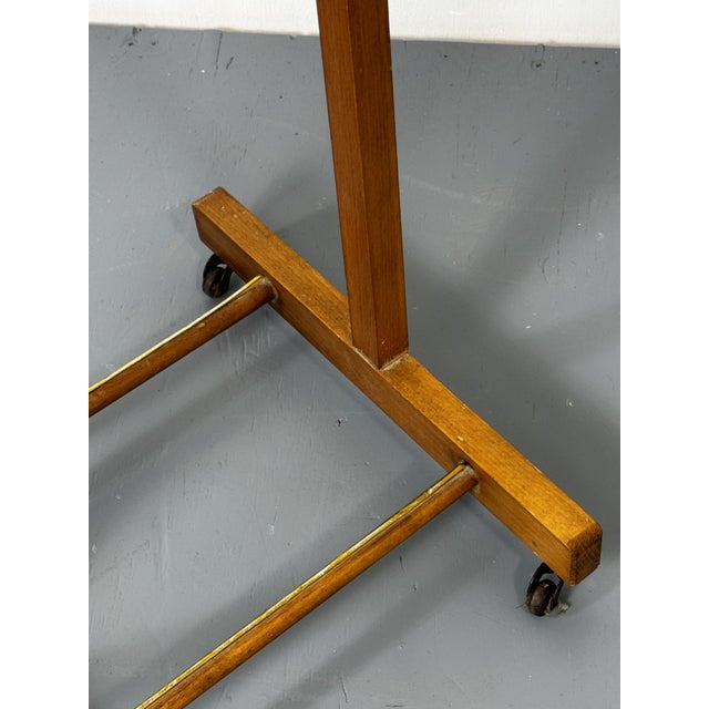 Mid-Century Modern Italian Beech Dressboy Valet Stand, 1960s For Sale - Image 9 of 12