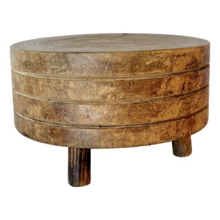 Early 20th Century Wood Tuk-Away Butcher Block For Sale