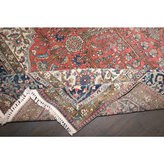19th Century Mohtasham Prayer Rug - 4'4" x 6'7" For Sale - Image 9 of 12